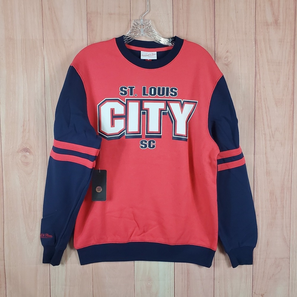 Mitchell & Ness Mens Sweatshirt Small Long Sleeve St. Louis City SC
